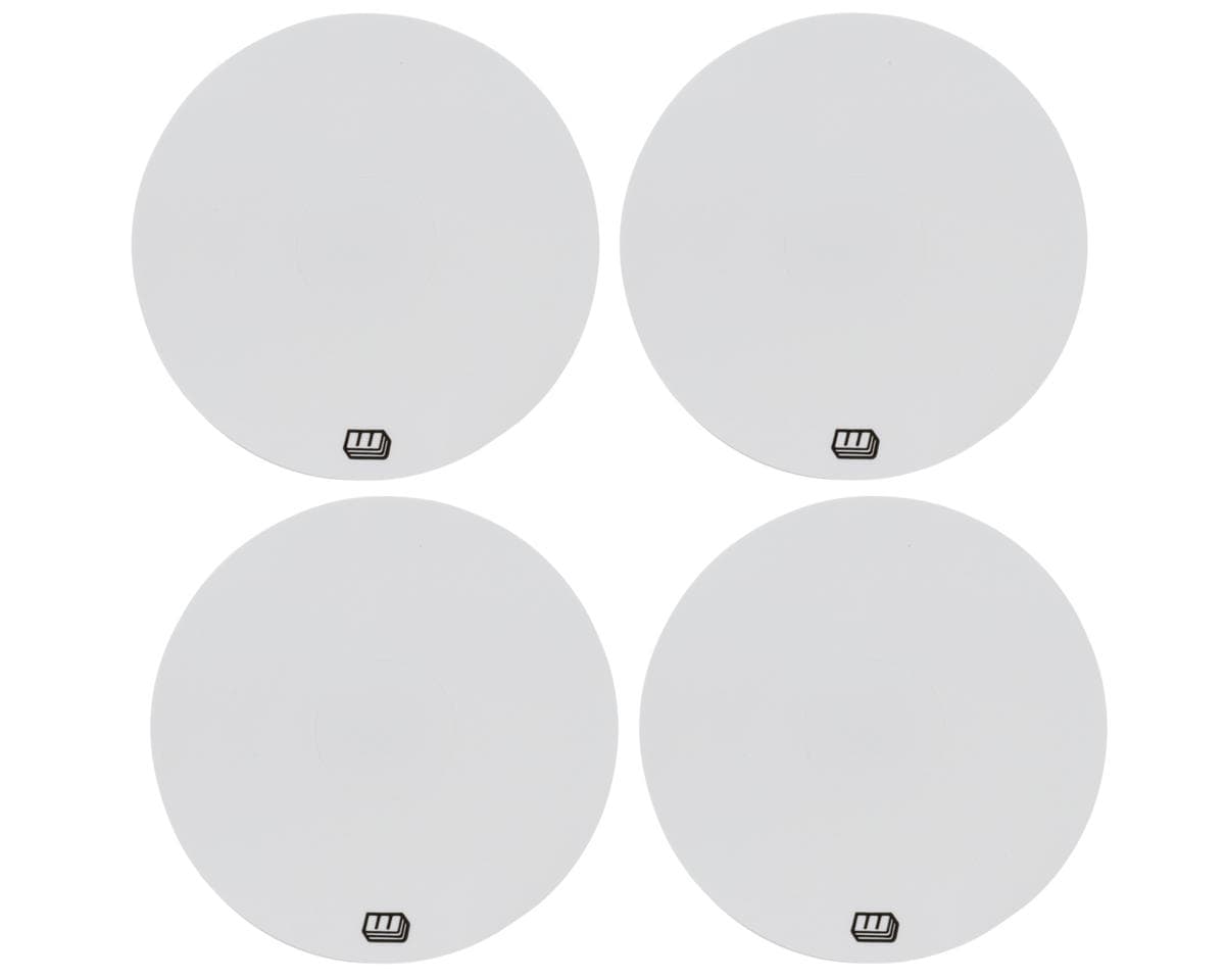 Whitz Racing Products Workhorse 2.2" 1/10 Off-Road Dirt Oval Wheel Stickers (White) (4)