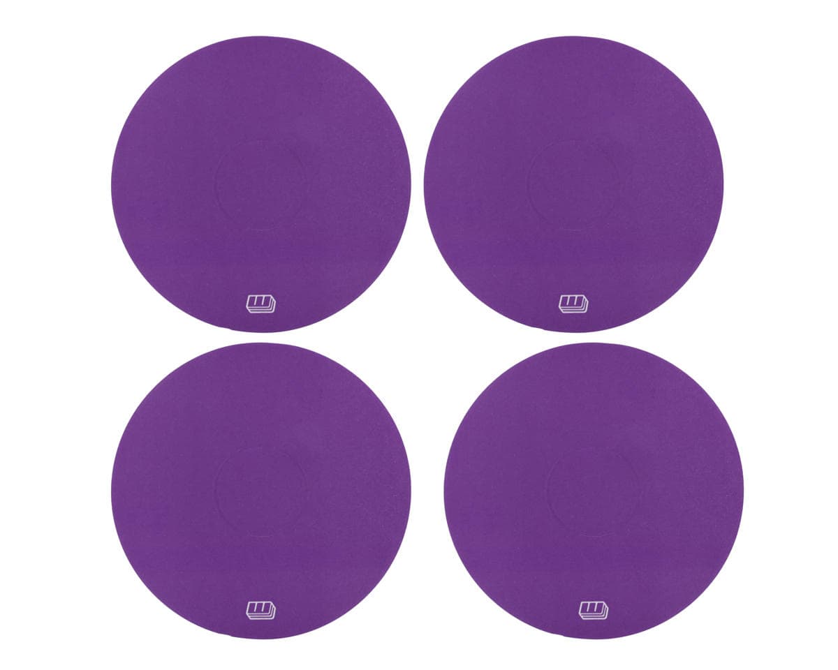 Whitz Racing Products Workhorse 2.2" 1/10 Off-Road Dirt Oval Wheel Stickers (Purple) (4)
