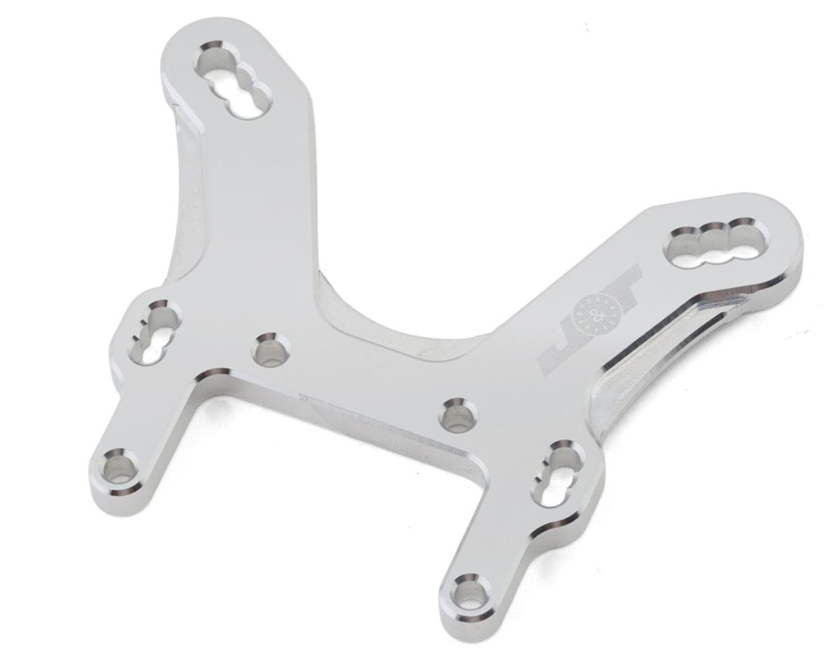 J&T Bearing Co. Tekno NB/EB48 2.2 Front Aluminum Split Shock Tower (Silver) (B Height)