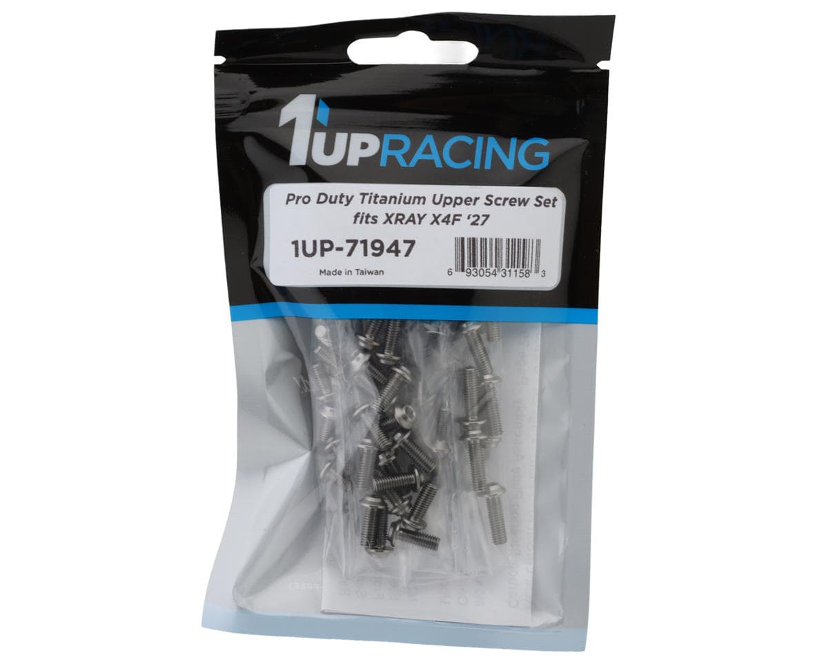 1UP Racing Xray X4F 2027 Pro Duty Titanium Upper Screw Set