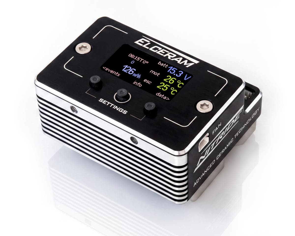 Elceram Nitride 1/8 Sensored Brushless ESC (2-4S) w/Color LCD Display