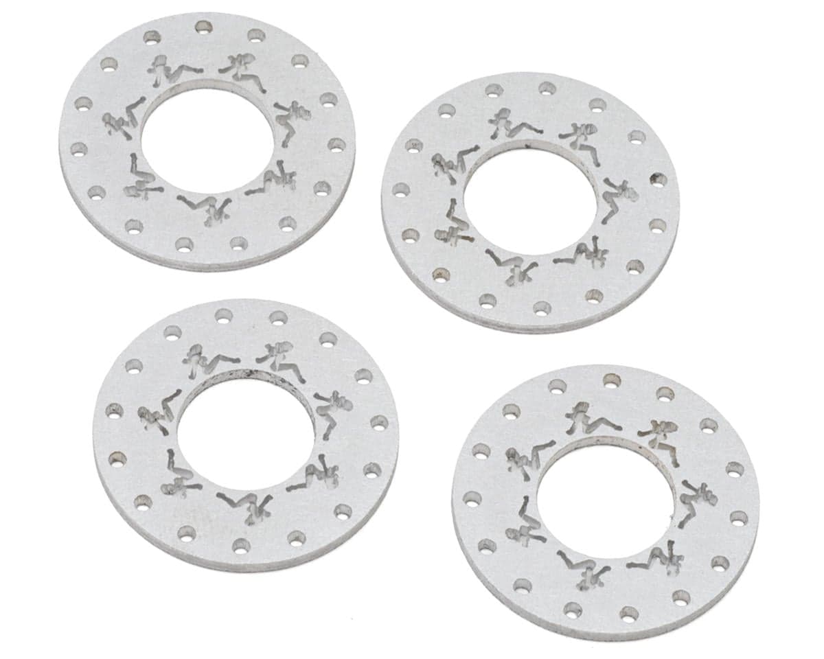 SmithBuilt Scale Designs 1.0" Aluminum Chick Beadlock Rings (4) (for Treal Wheels 15 Hole)