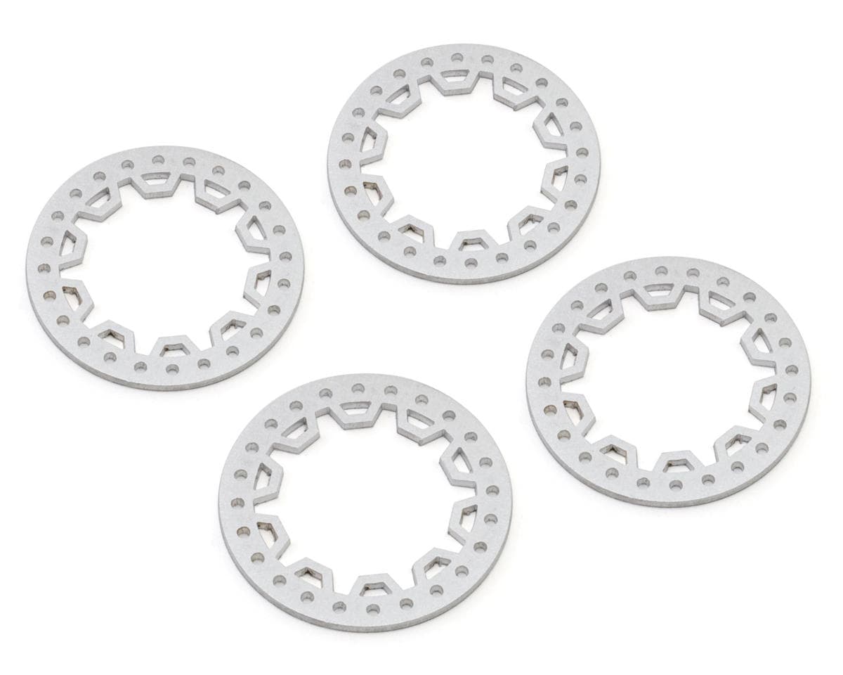 SmithBuilt Scale Designs 1.9'' Geared Aluminum Beadlock Rings (4) (for Vanquish Wheels)