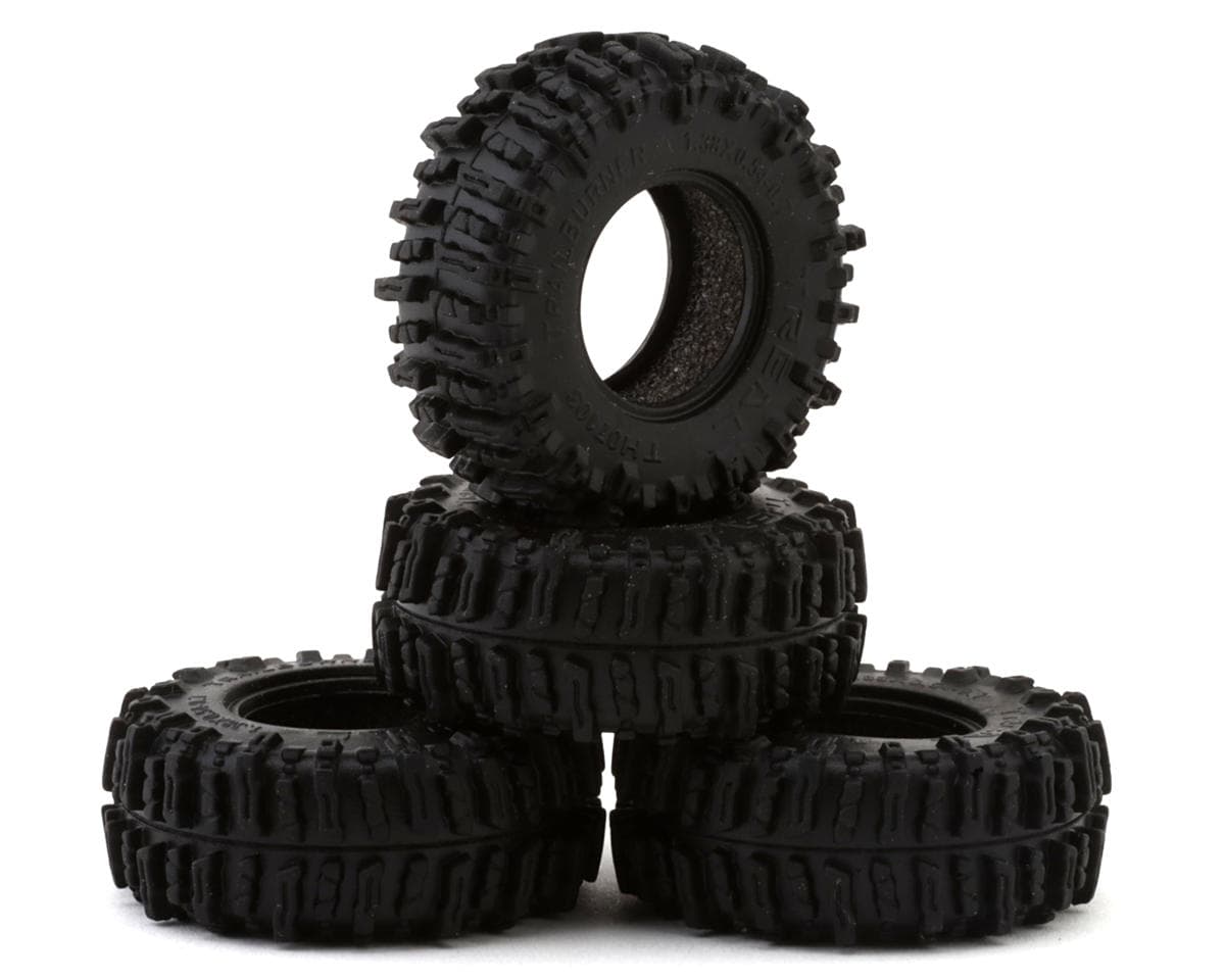 Treal Hobby 0.7" Trailburner MudVortex Micro Rock Crawler Tires (4) (SCX30/Ascent-32)