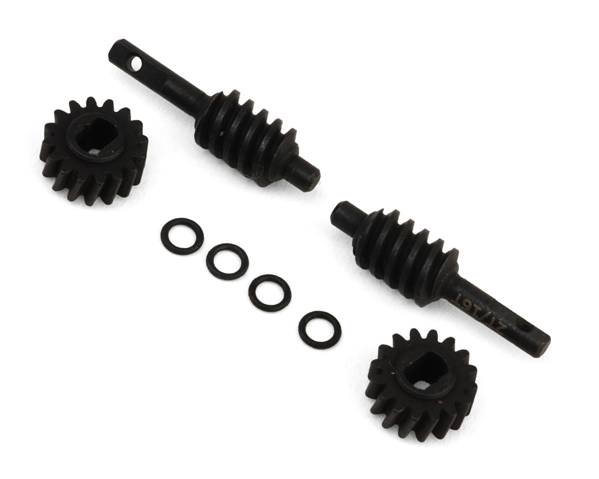 Treal Hobby Axial SCX30 Hardened Steel Differential Worm Gears Set (2) (2T/16T) (Stock Ratio)