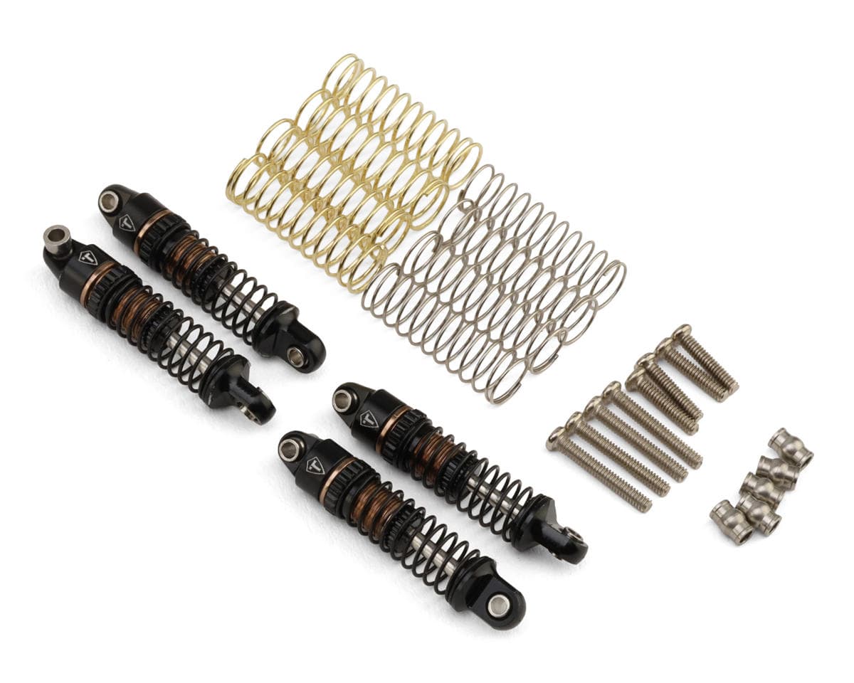 Treal Hobby Axial SCX30 23mm Aluminum Threaded Oil-fillable Shocks (Bronze) (4)