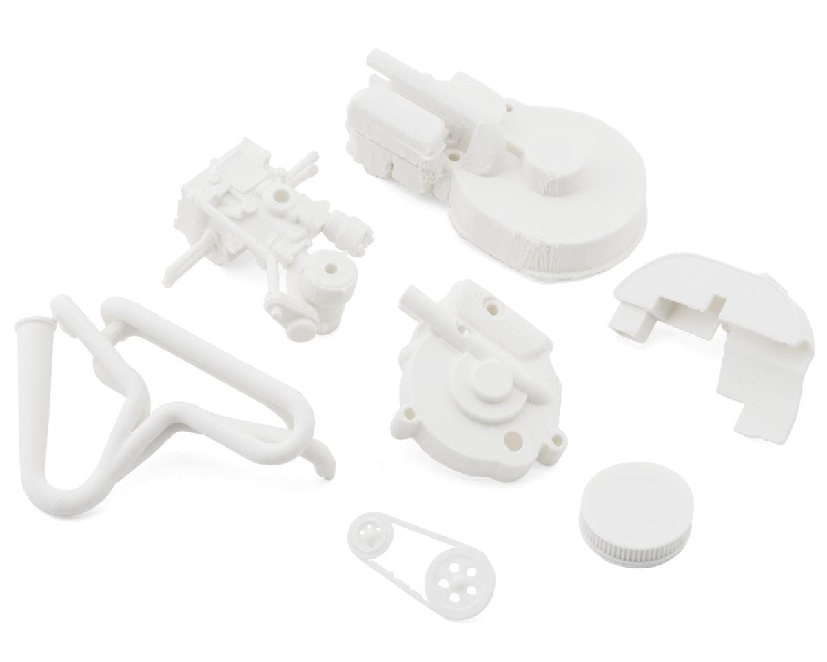 Knight Customs High Detail MkIII Flat 4 Engine w/Additional Detail Pieces From Basic Mark II (White) (PLA Tough+)