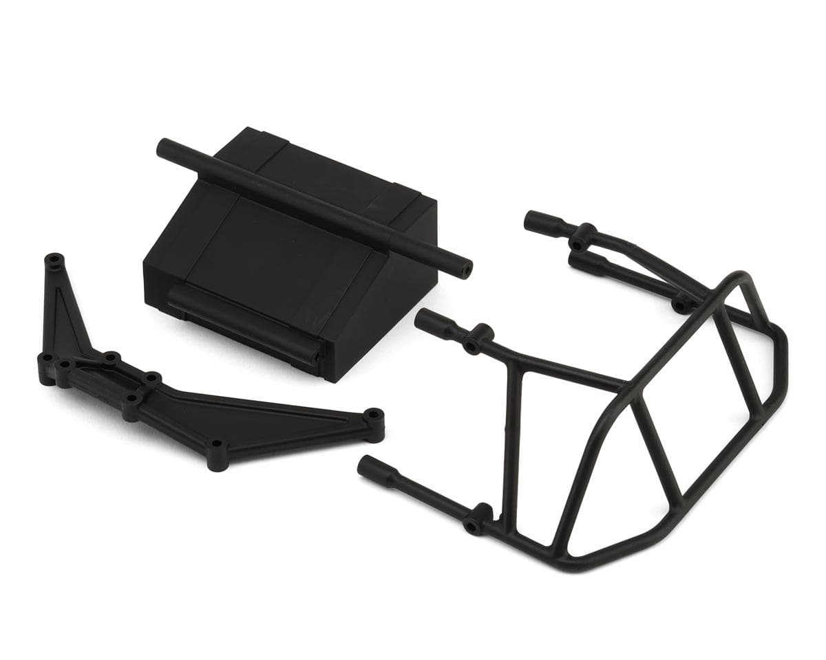 Losi 22S Dirt Late Model Rear Bumper Set (Black)