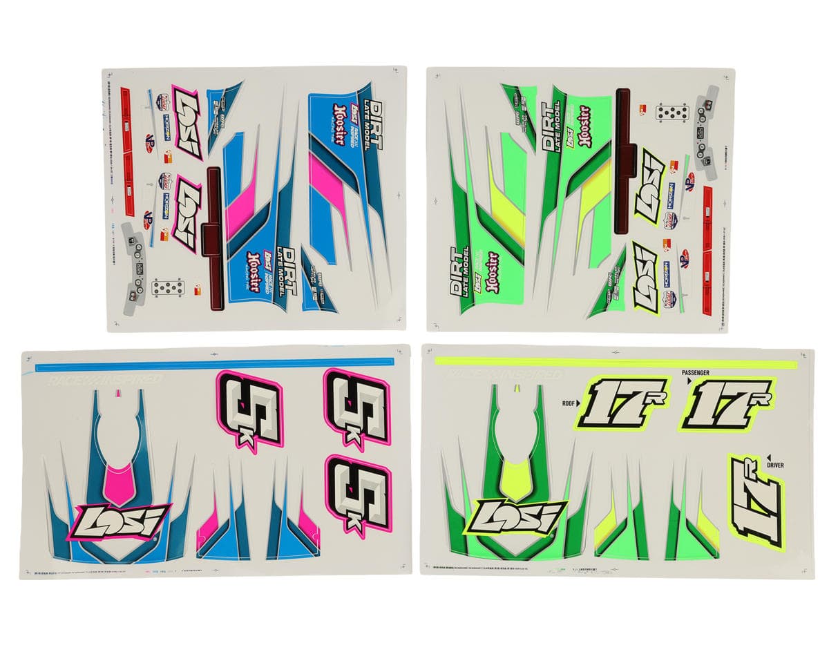 Losi 22S Late Model Graphics Set (Blue/Green)