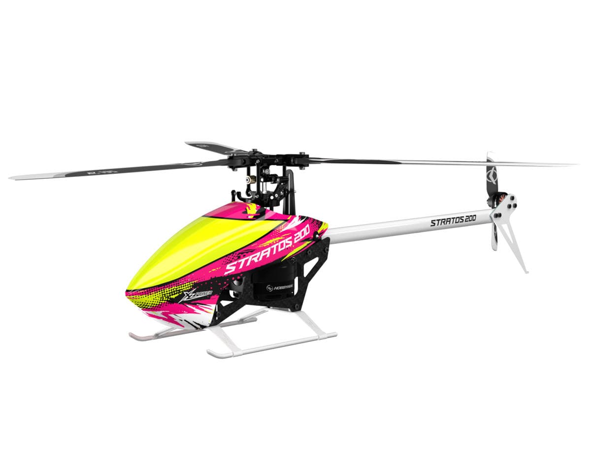 XLPower Stratos 200 3-Blade PNP Electric 3D Helicopter (Yellow/Pink) (Plastic Blades)