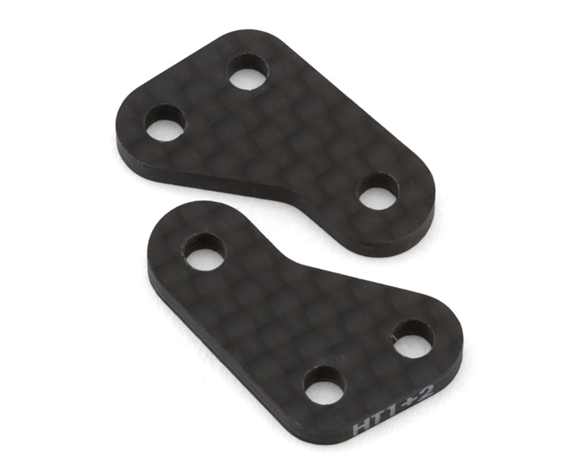 Team Associated RC10B7/B74.1 Factory Team HT Carbon Fiber Steering Block Arms (+2°) (2)