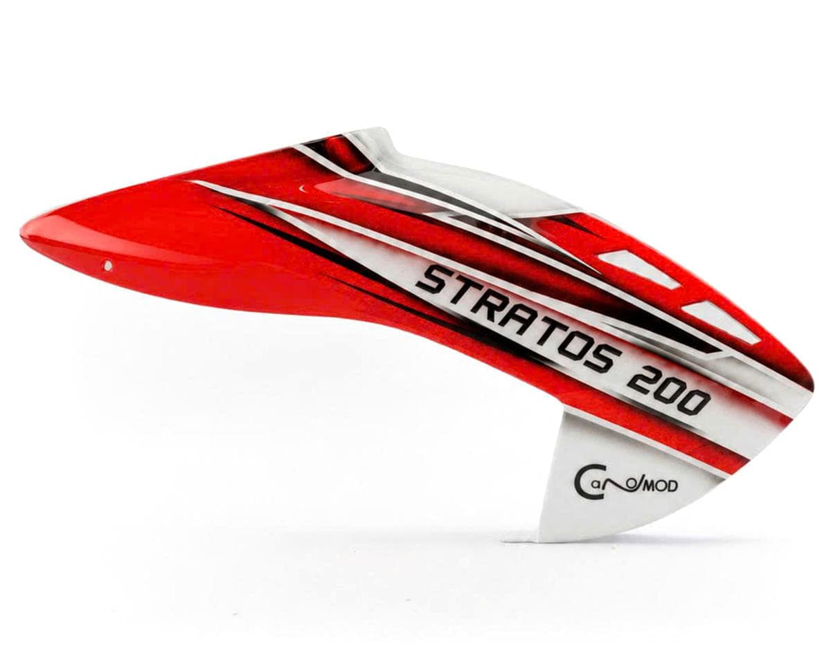 Canomod XLPower Stratos 200 A1 Fiberglass Airbrush Pre-Painted Canopy (Red)