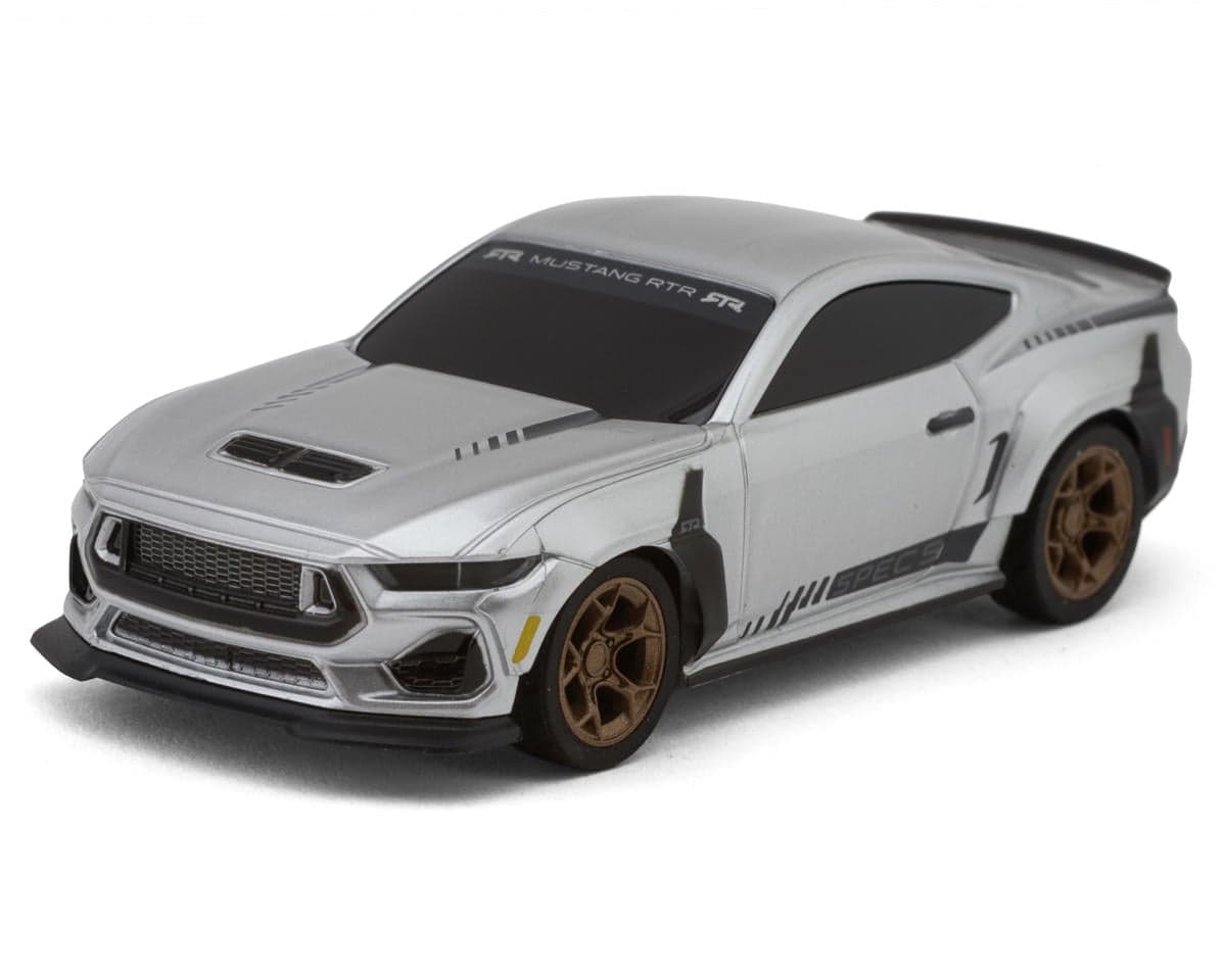 HPI Nano-TTR Ford Mustang RTR Spec5 1/64 RTR Electric 2WD Micro Touring Car (Iconic Silver) w/2.4GHz Radio