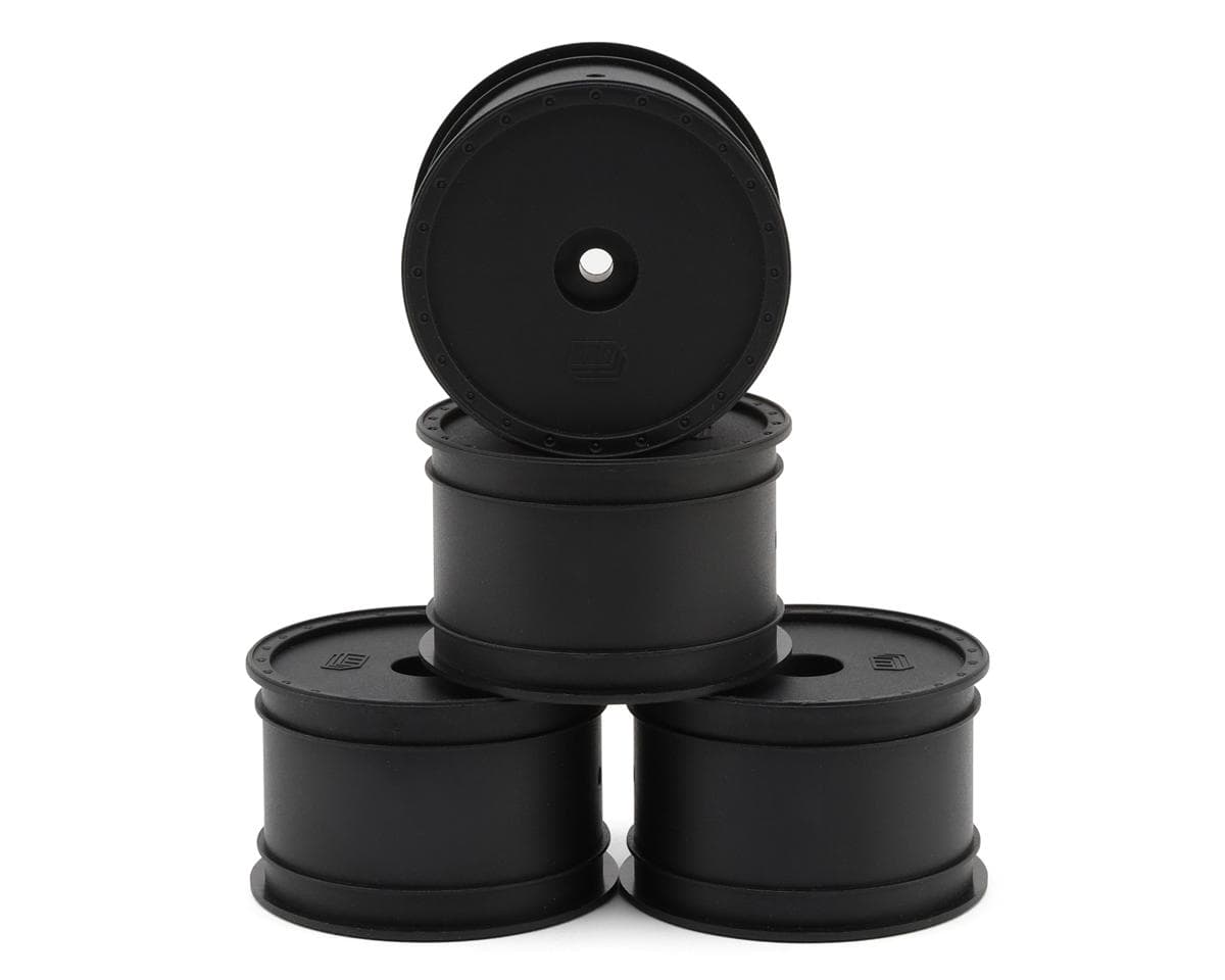 Whitz Racing Products 2.2" Workhorse DLM Dirt Oval Wheels (Black) (22S Dirt Late Model) (12mm Hex)