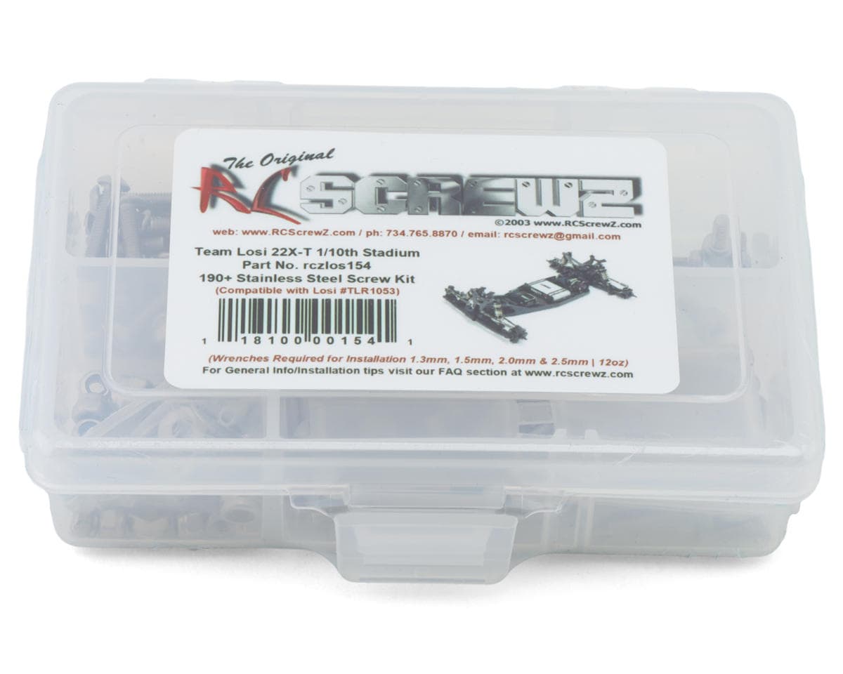 RC Screwz Team Losi Racing 22X-T 1/10 2WD Stadium Truck Stainless Steel Screw Kit