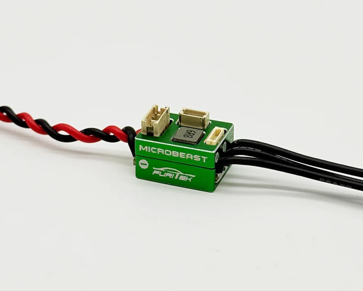 Furitek Microbeast 25A Micro 1/28 & 1/24 Drift/Race Sensored Brushless ESC w/WiFi (Green) Module 2S LiPo