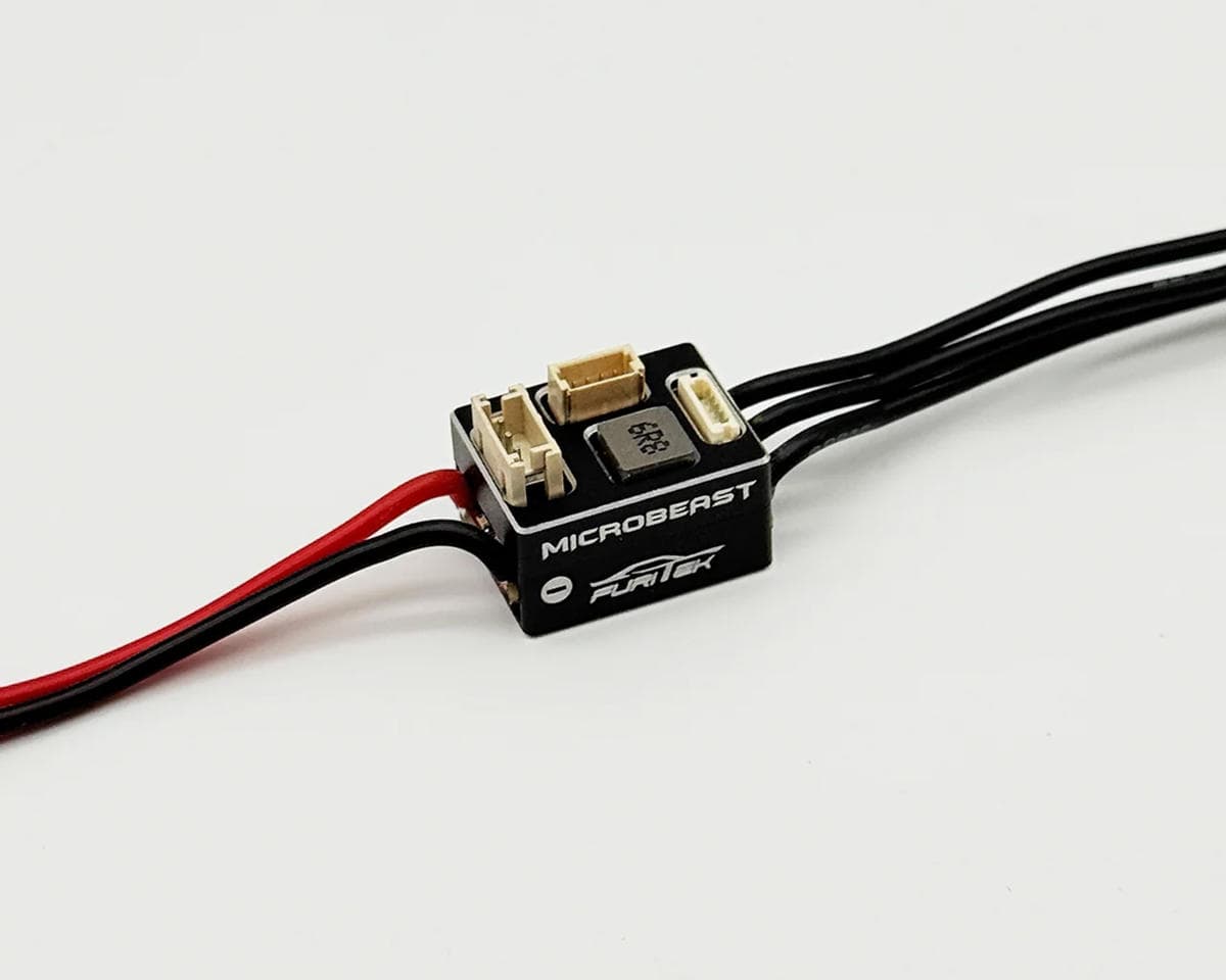 Furitek Microbeast 25A Micro 1/28 & 1/24 Drift/Race Sensored Brushless ESC w/WiFi (Black) Module 2S LiPo