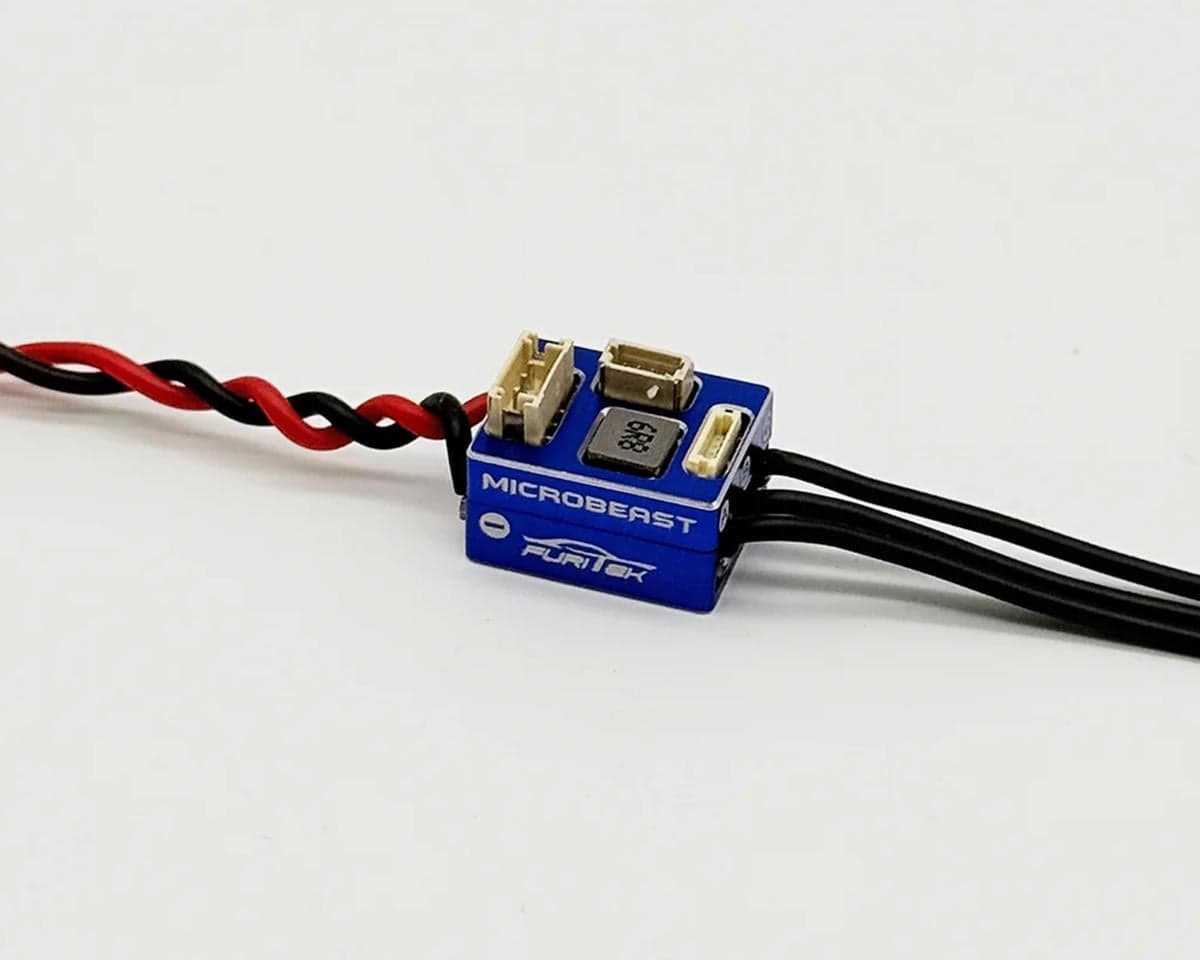 Furitek Microbeast 25A Micro 1/28 & 1/24 Drift/Race Sensored Brushless ESC w/WiFi (Blue) Module 2S LiPo