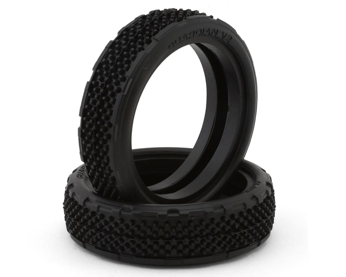 Avid RC Guardian V2 Slim 2.2" 2WD Front Buggy Carpet Tires (2) (A3 Green/Medium)