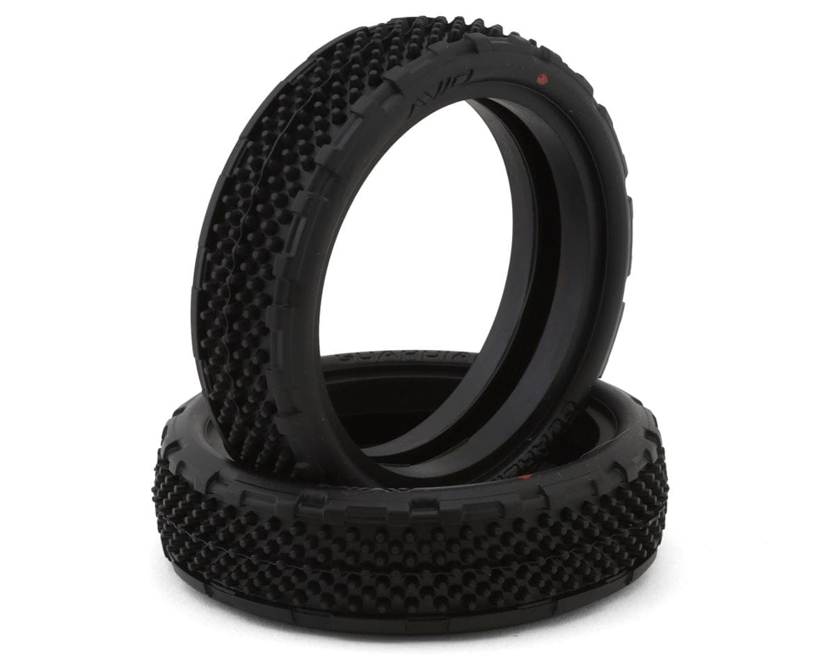 Avid RC Guardian V2 Slim 2.2" 2WD Front Buggy Carpet Tires (2) (Red / Soft)
