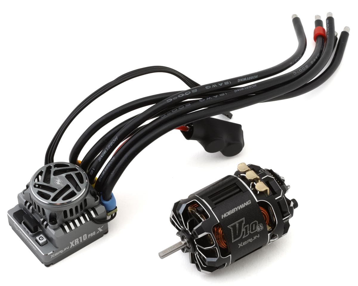 Hobbywing XR10 Pro G3X Stock Spec Sensored Brushless ESC & V10 G5 Motor Combo (25.5T) (Torque)