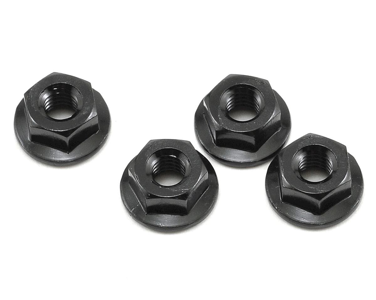 HB Racing M4 Serrated Wheel Nut (Black) (4)