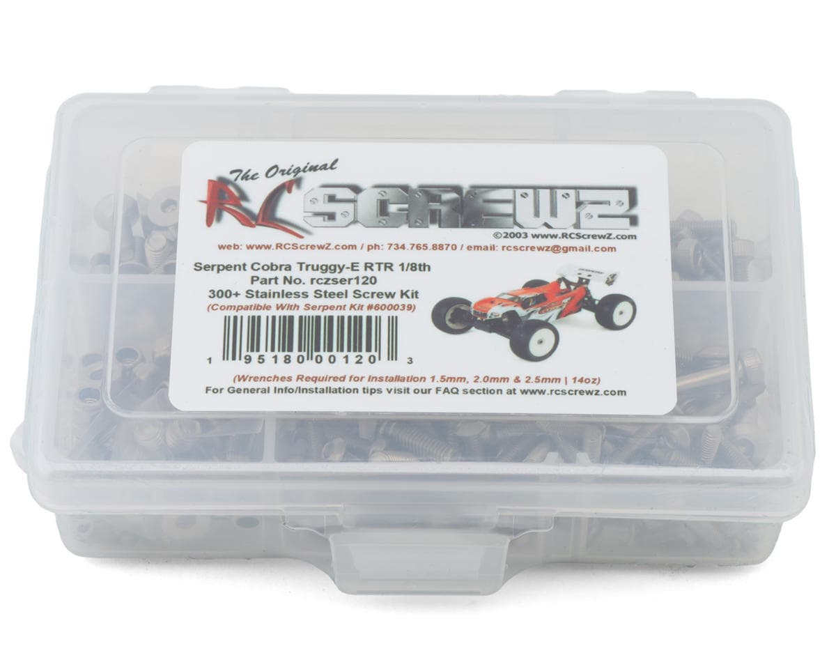 RC Screwz Serpent S811T-E "Cobra E" 1/8 4WD Truggy Stainless Steel Screw Kit