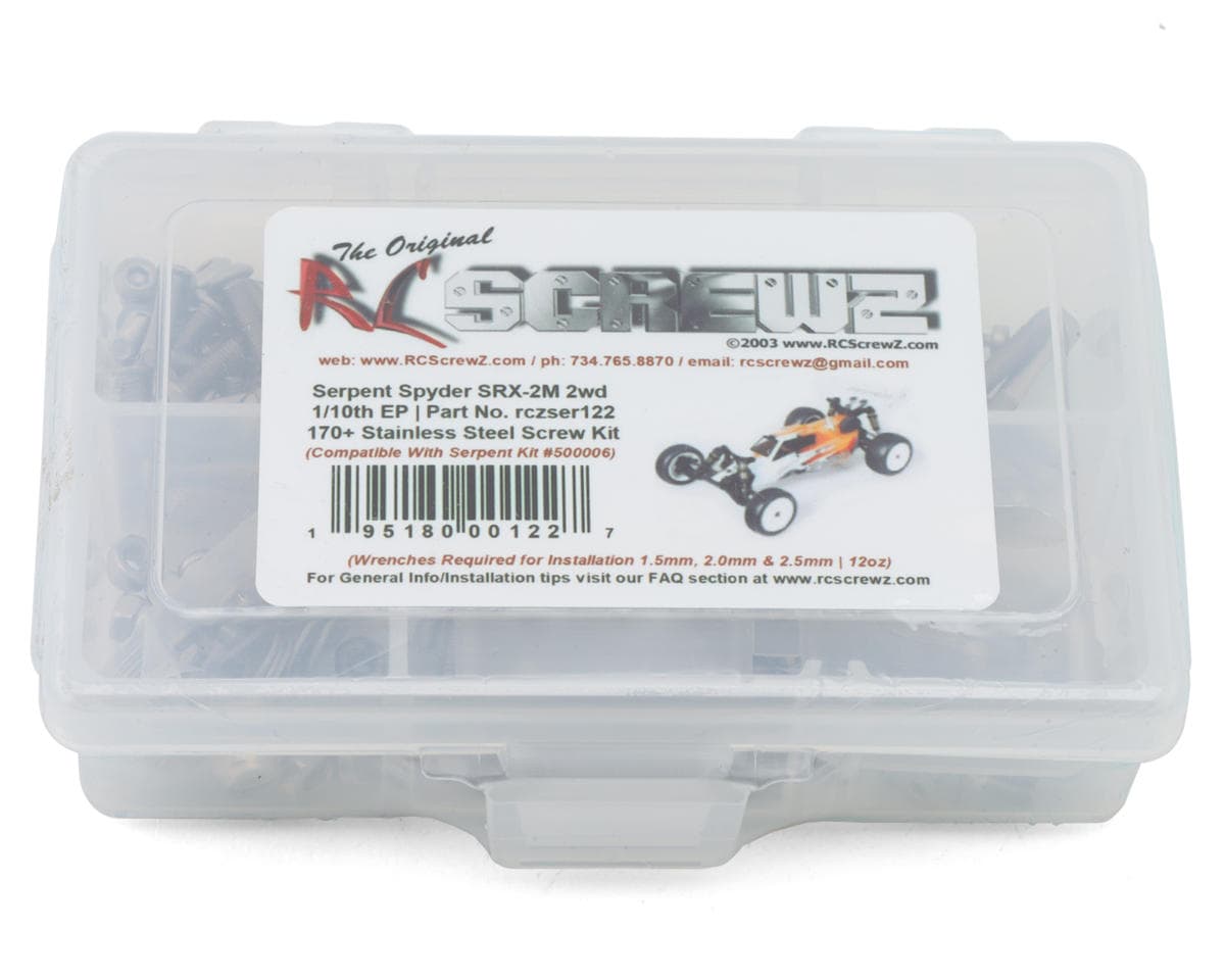 RC Screwz Serpent Spyder SRX-2 MM 1/10 2WD Buggy Stainless Steel Screw Kit