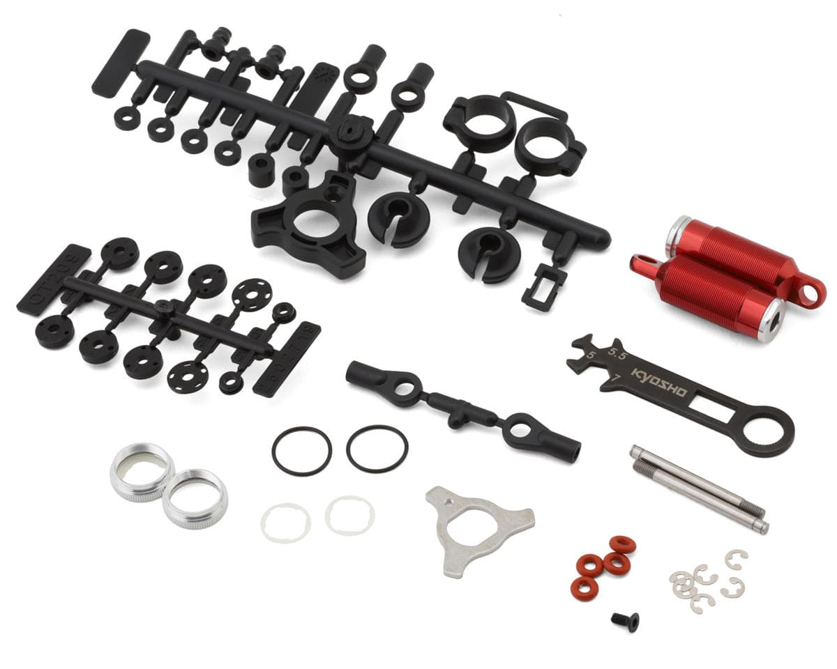 Kyosho Tomahawk '85 WC Aluminum Shocks Set (Red) (2)