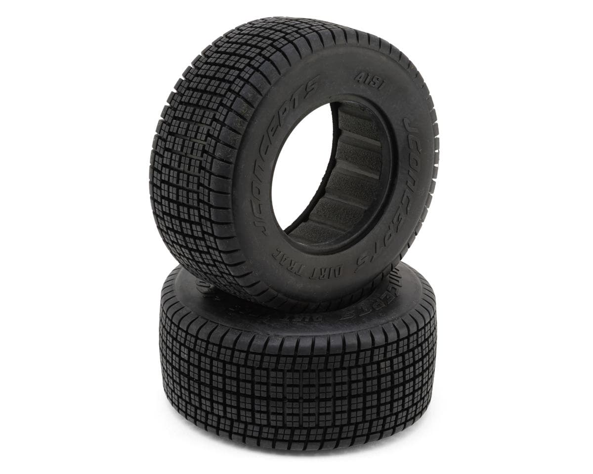 JConcepts Dirt Trac Short Course Dirt Oval Tires (2) (Green)