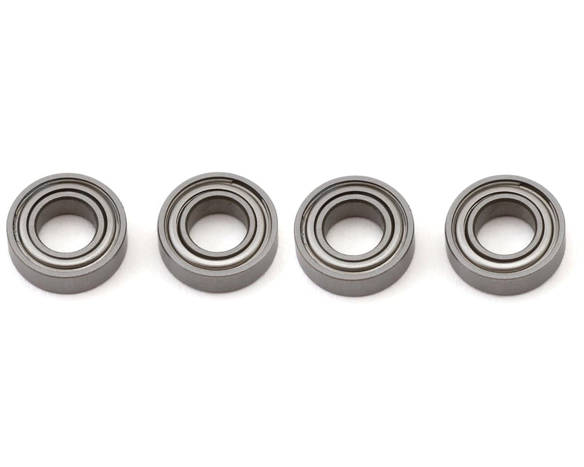 1UP Racing 5x10x3mm Cv2 Pro Ball Bearings Set (Chrome) (4)