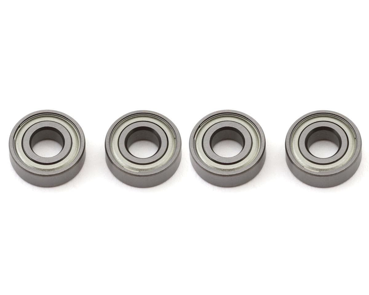 1UP Racing 5x12x4mm Cv2 Pro Ball Bearings Set (Chrome) (4)