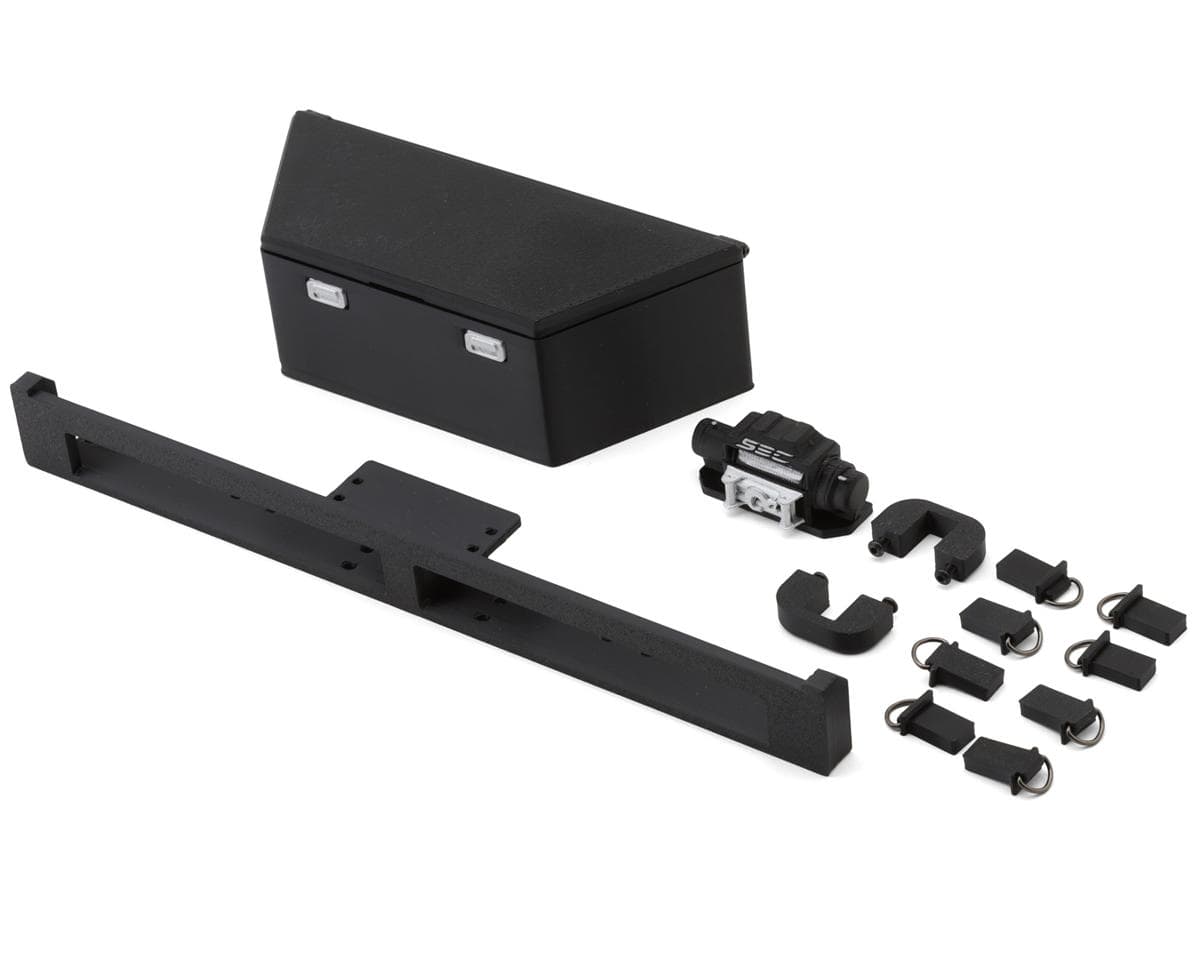 Scale By Chris Axial SCX10 1/10 Flat Bed Trailer Scale Accessories Bundle