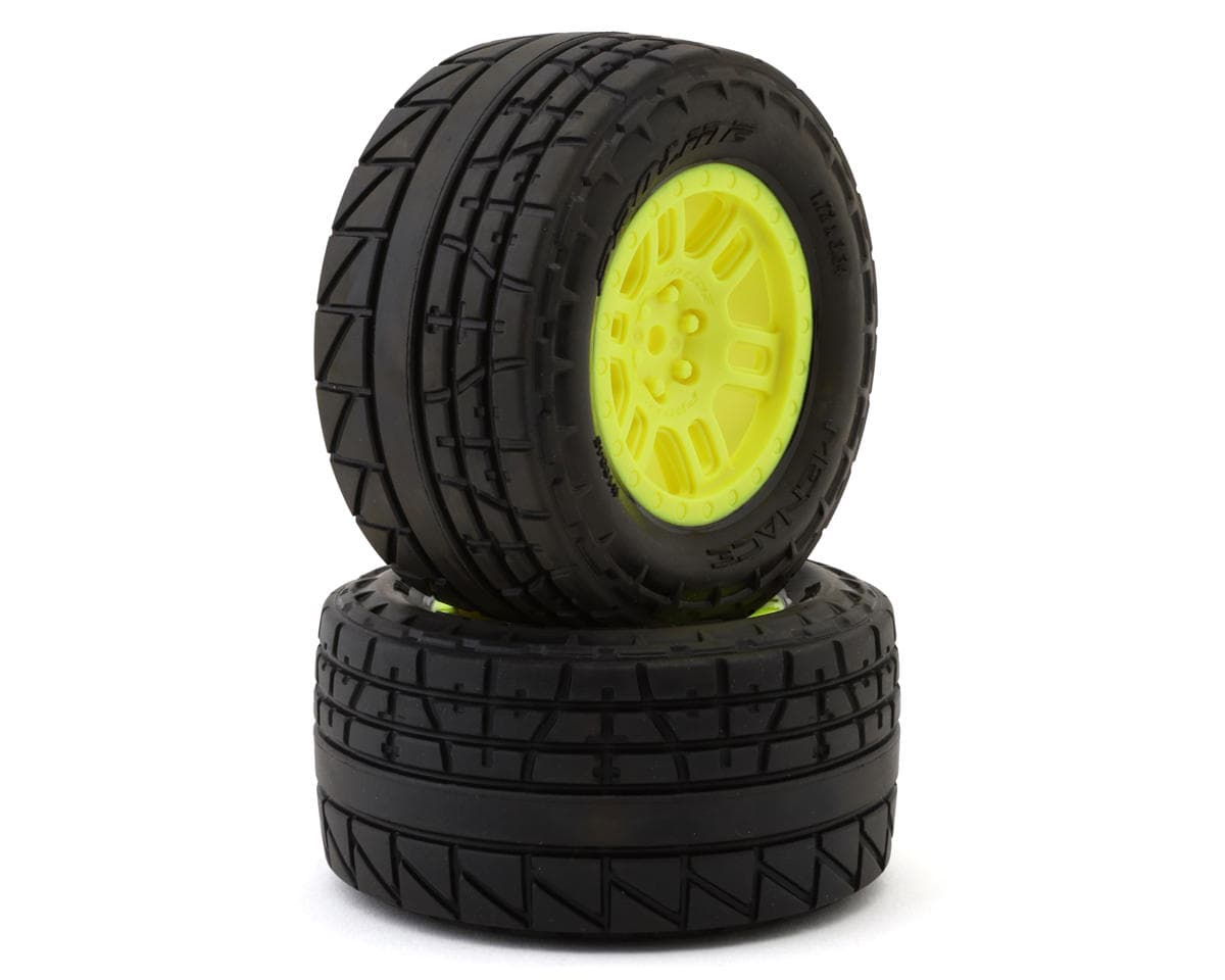Pro-Line Arrma Mini Kraton Menace Street Pre-Mounted Tires w/Split Six Wheels (Yellow) (2) w/12mm Hex
