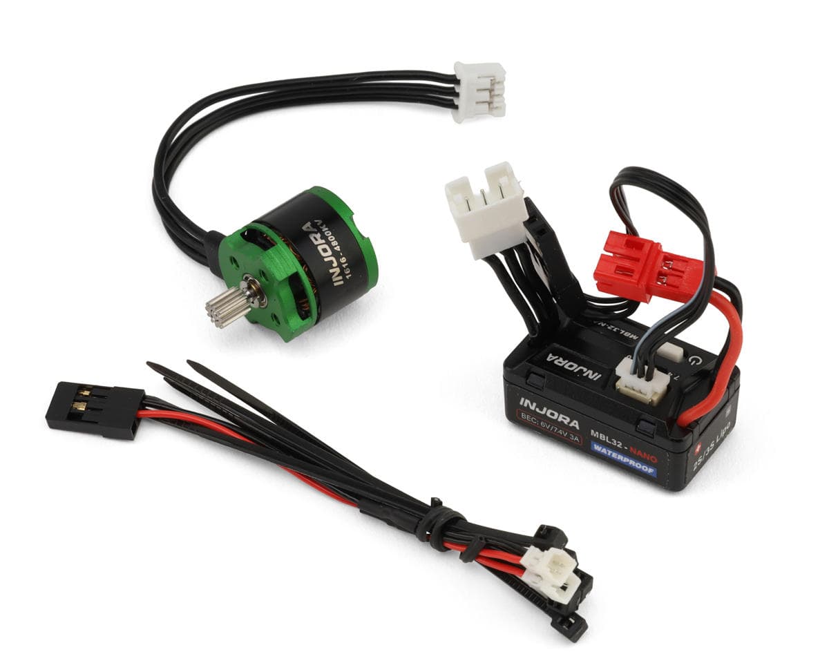 Injora Axial SCX30 MBL32-NANO ESC & 1616 Green Viper Brushless Combo (4800kV)