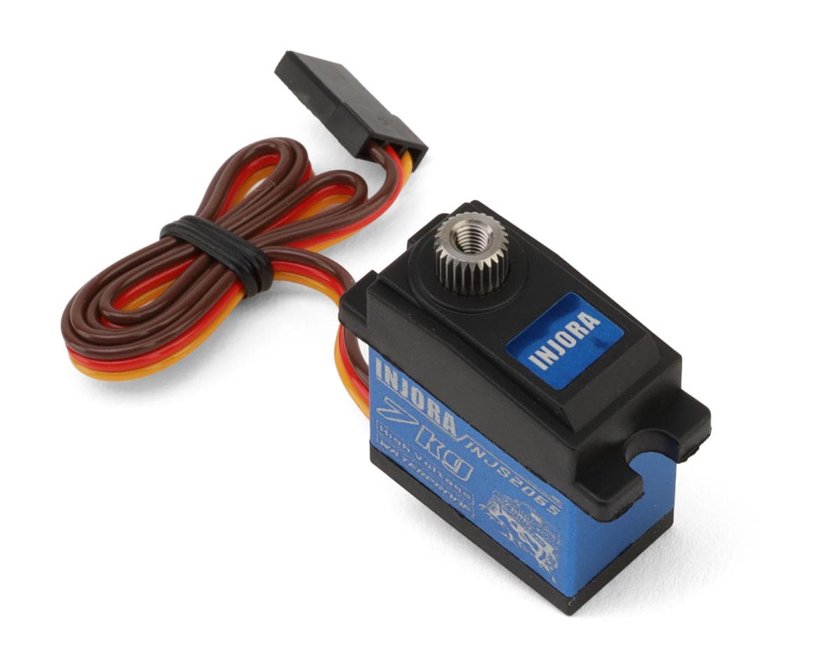 Injora 2065 7kg Waterproof Metal Gear Digital Micro Servo (HV) (Ascent-18) w/Brass Servo Mount & Horn