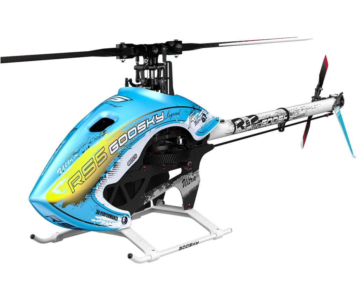 GooSky RS5 Ultra Electric Helicopter Kit (Blue) W/Azure Blades