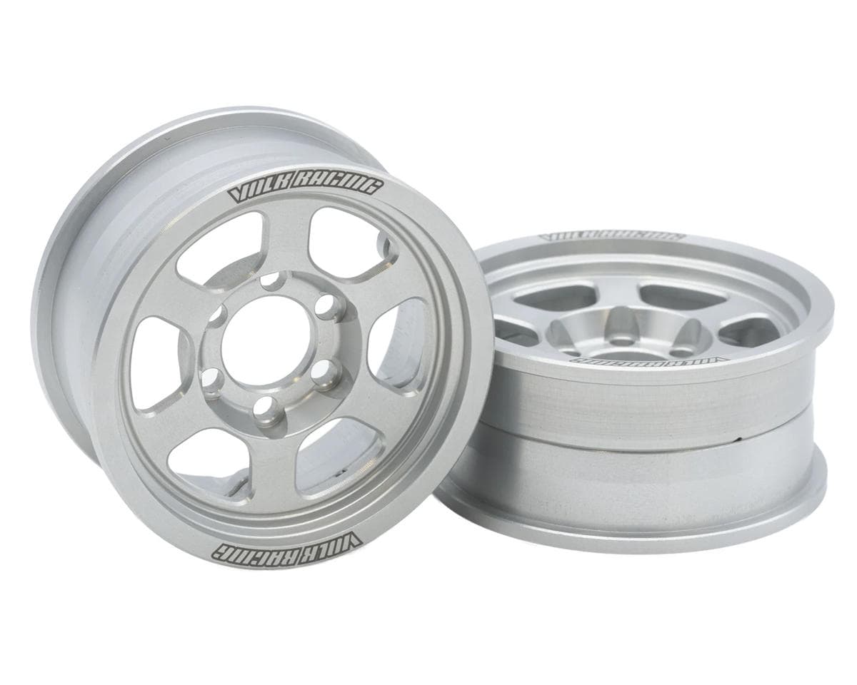 Vanquish Products 1.9" Volk Racing TE37XT CNC Aluminum Crawler Beadlock Wheels (Clear) (2) (M-SPEC)