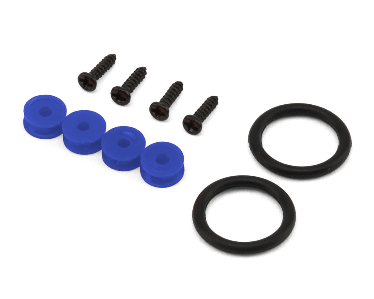 24K RC Technology 1/10 Injection Molded Bumper Retainer Set (Blue) (Miniature Scale Drift Accessory)