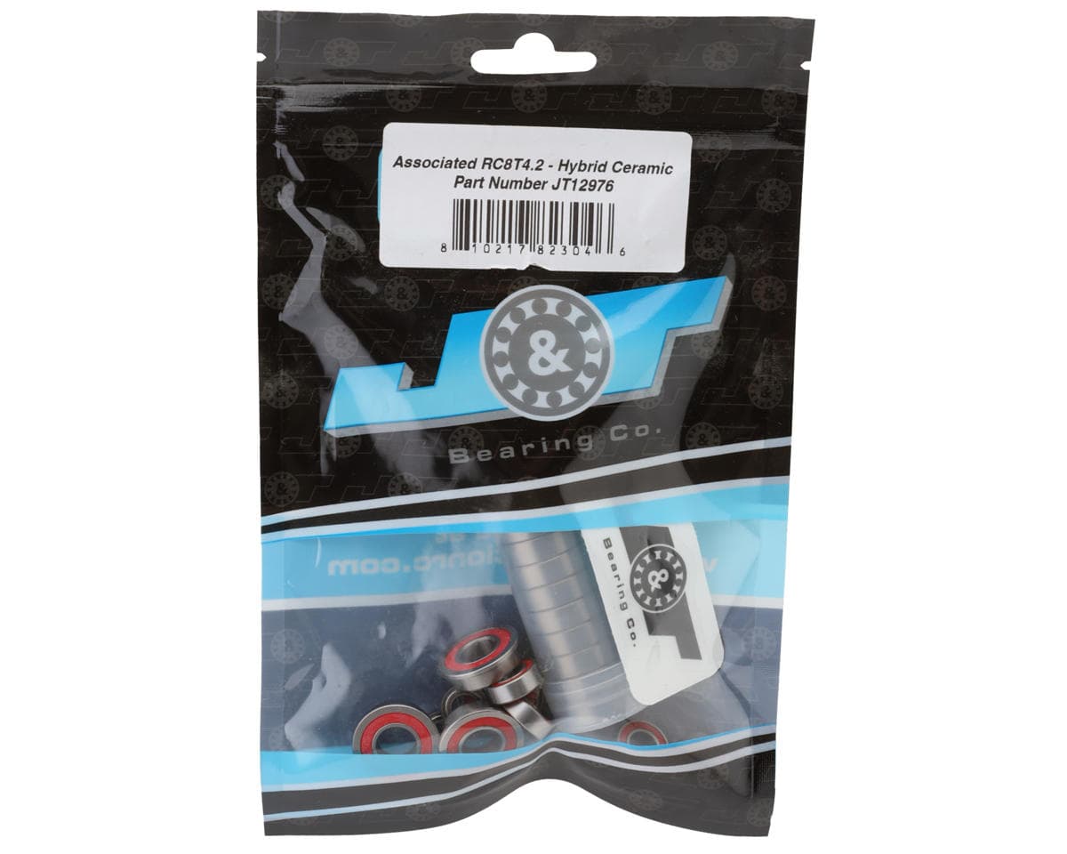 J&T Bearing Co. Team Associated RC8T4.2 Ball Bearing Kit (Hybrid Ceramic)