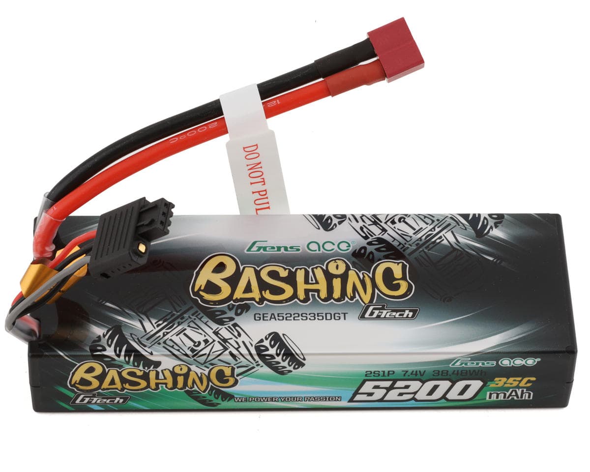 SCRATCH & DENT: Gens Ace 2S G-Tech Smart "Bashing" LiPo Battery 35C (7.4V/5200mAh) w/T-Style