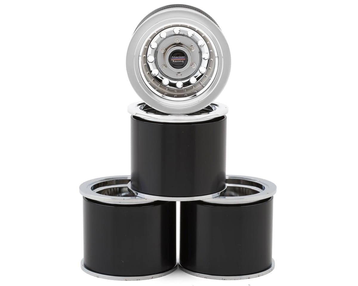 RC4WD American Racing 1.55" Outlaw II Deep Dish Beadlock Wheels (Silver) (4) w/12mm Hex