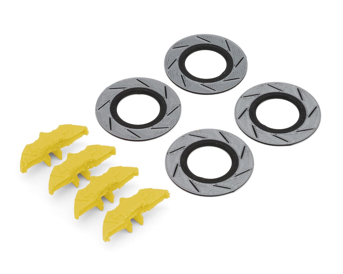 Knight Customs Brake Disc Rotors & Calipers for MST® RMX™ 2.5 & Others (Yellow) (PLA Tough +)