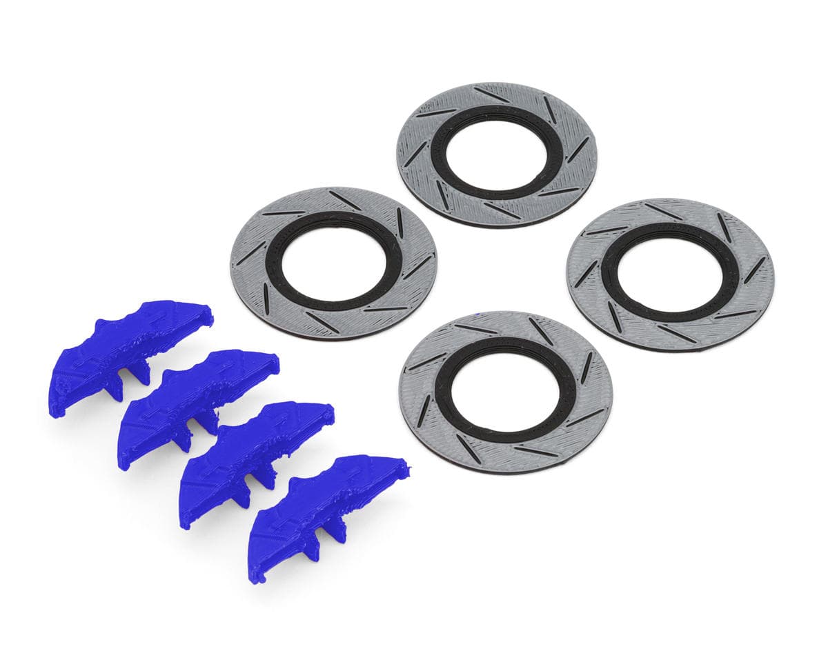 Knight Customs Brake Disc Rotors & Calipers for MST® RMX™ 2.5 & Others (Blue) (PLA Tough +)