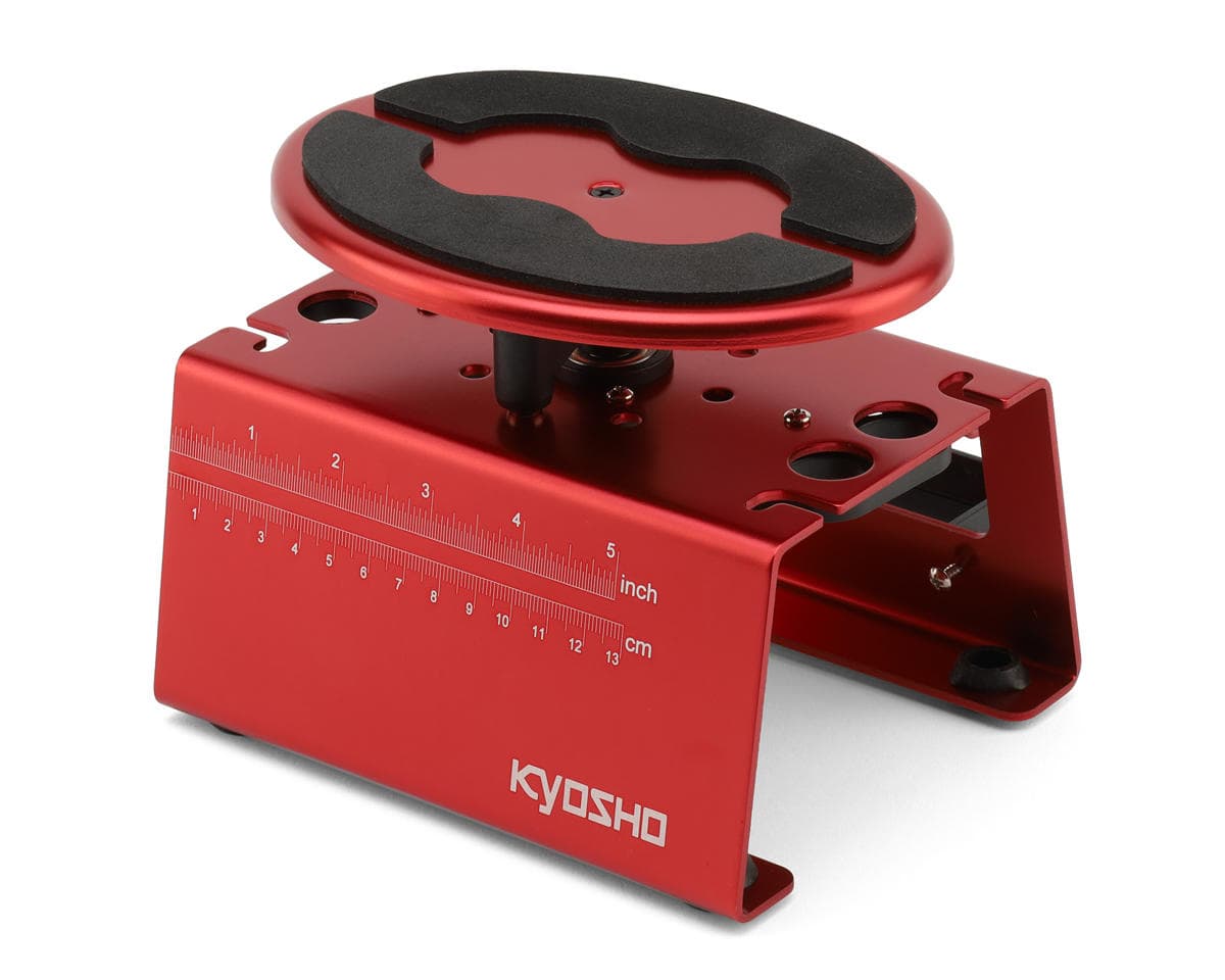 Kyosho 1/10 & 1/8 Aluminum Maintenance Stand (Red) (High)
