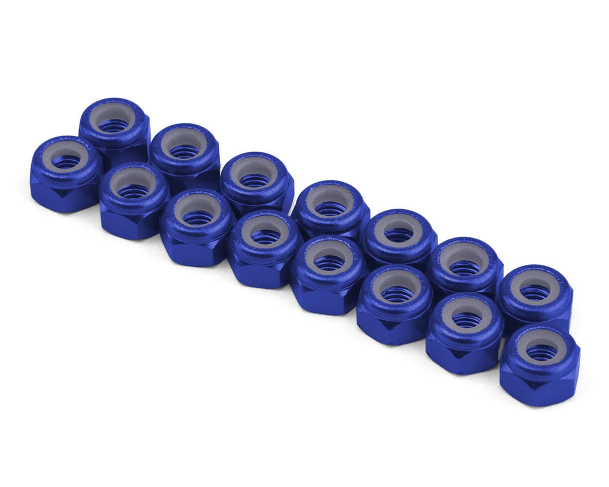 175RC Team Associated RC10 FT Aluminum Metric Lock Nuts Kit (Blue) (15)