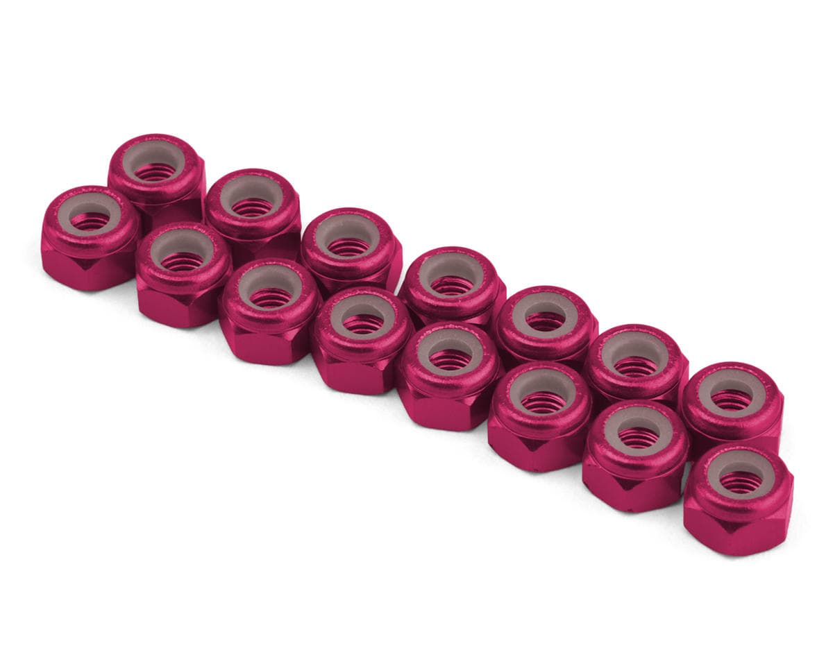 175RC Team Associated RC10 FT Aluminum Metric Lock Nuts Kit (Pink) (15)