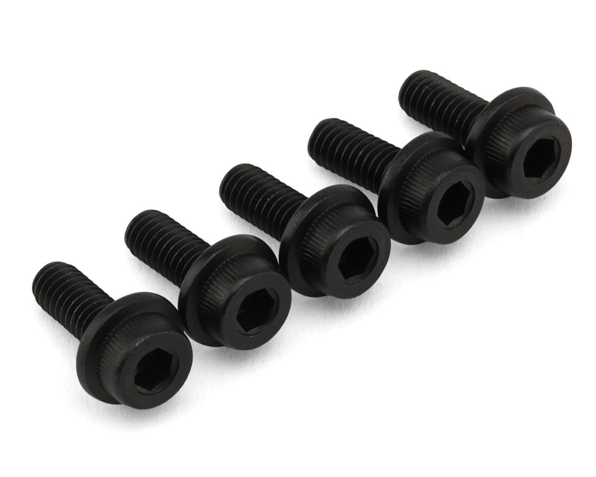 Kyosho 4x10mm Flanged Cap Head Screws (5)