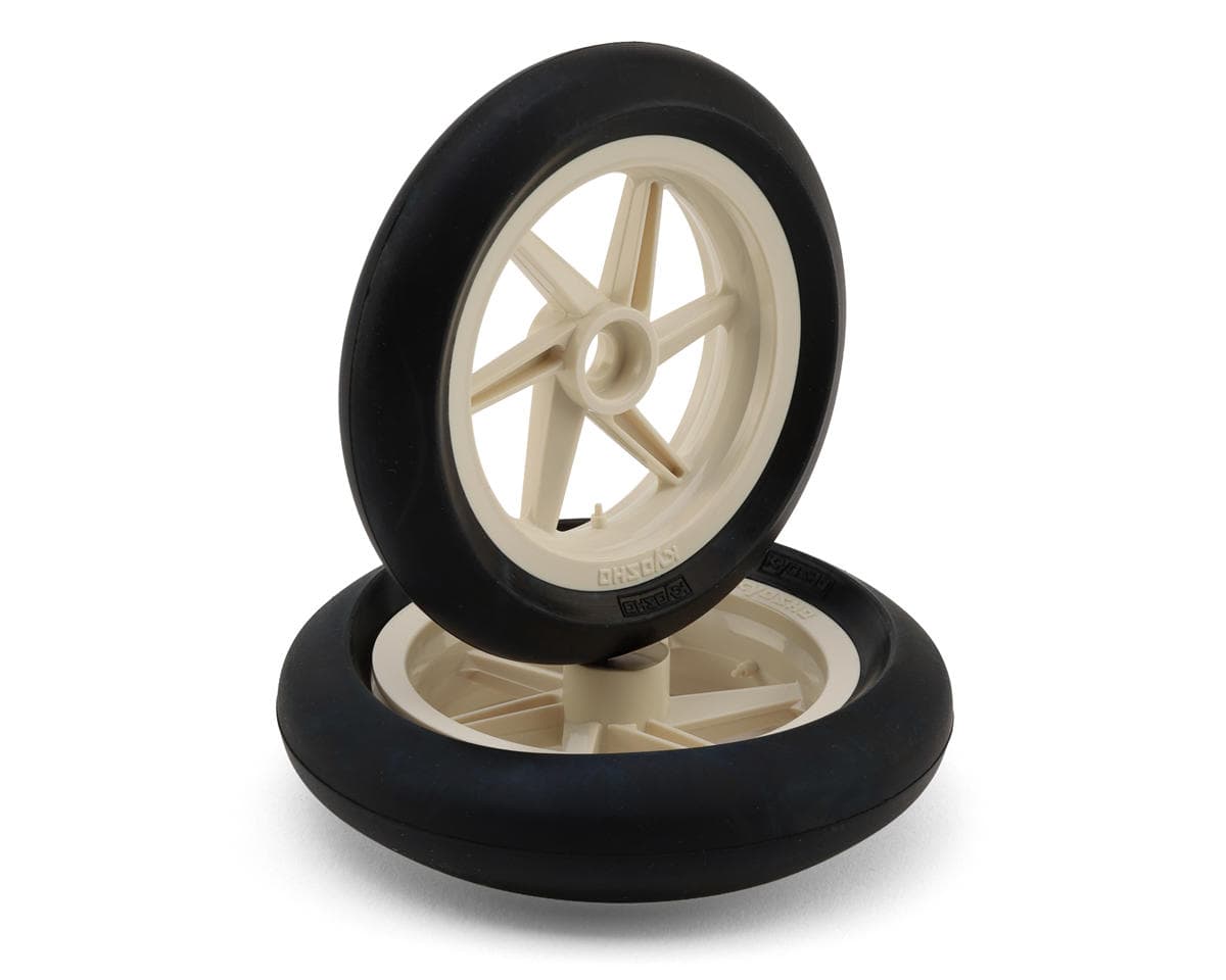 Kyosho Hanging On Racer High Grip Tires & Wheels Set (White)