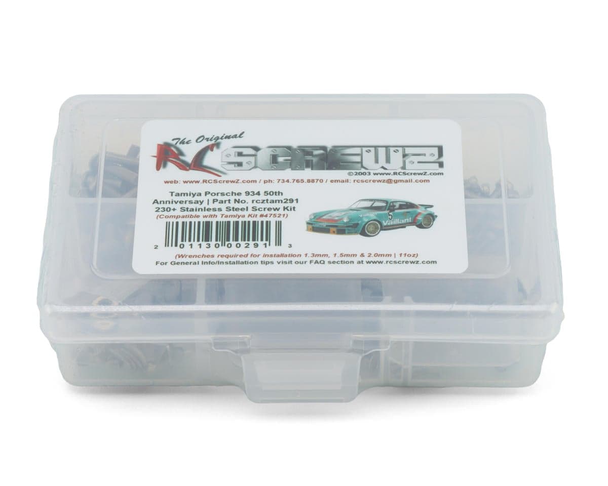 RC Screwz Tamiya Porsche 934 50th Anniversary Stainless Steel Screws Kit